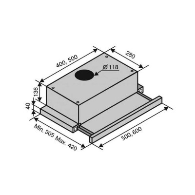 ВИТЯЖКА GARDA 60 WH (750) SMD LED